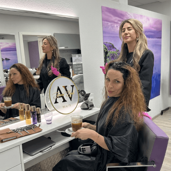 Balayage-Technik mit sanftem Farbverlauf